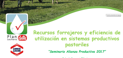 Recursos forrajeros y eficiencia de utilización en sistemas productivos pastoriles
